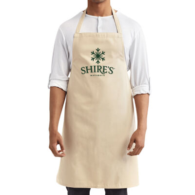 Organic Cotton Bib Apron (Snow flake) Thumbnail