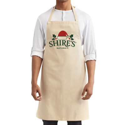 Organic Cotton Bib Apron (Santa Hat) Thumbnail